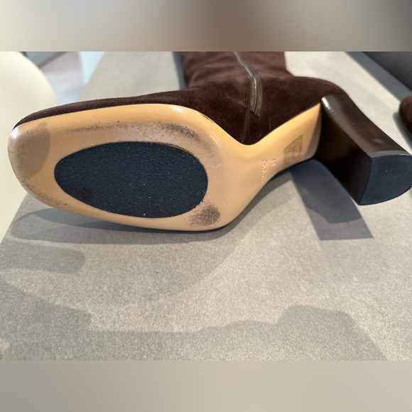 Gucci Hasler Brown Suede Horsebit Riding Boots Like new with original Gucci box - Picture 2 of 7